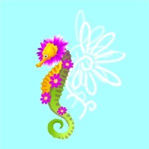 Pink Flowerwing Seahorse